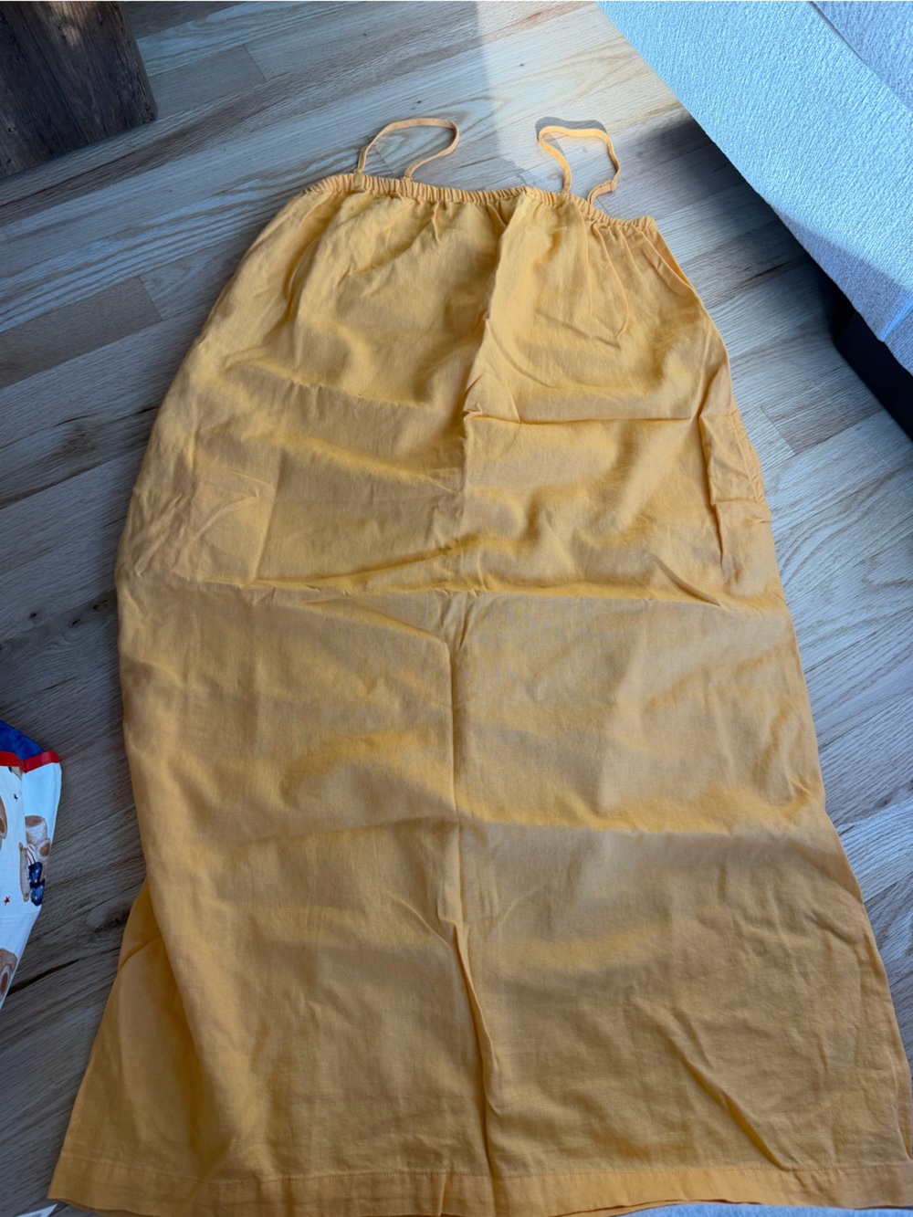 a new day Yellow Lightweight Drawstring Elastic-Hem Sundress